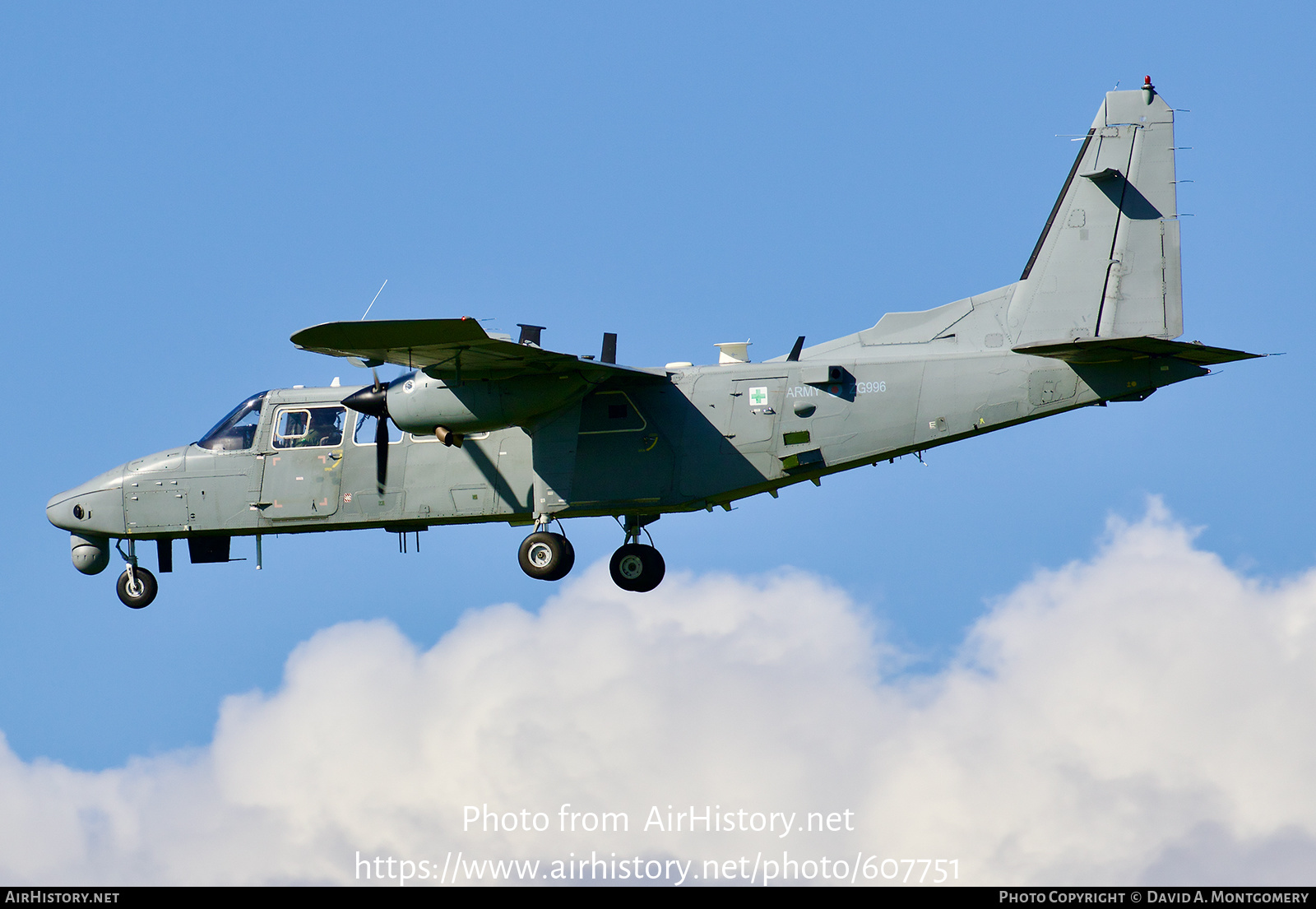 Aircraft Photo of ZG996 | Britten-Norman BN-2T-4S Defender AL2 | UK - Army | AirHistory.net #607751