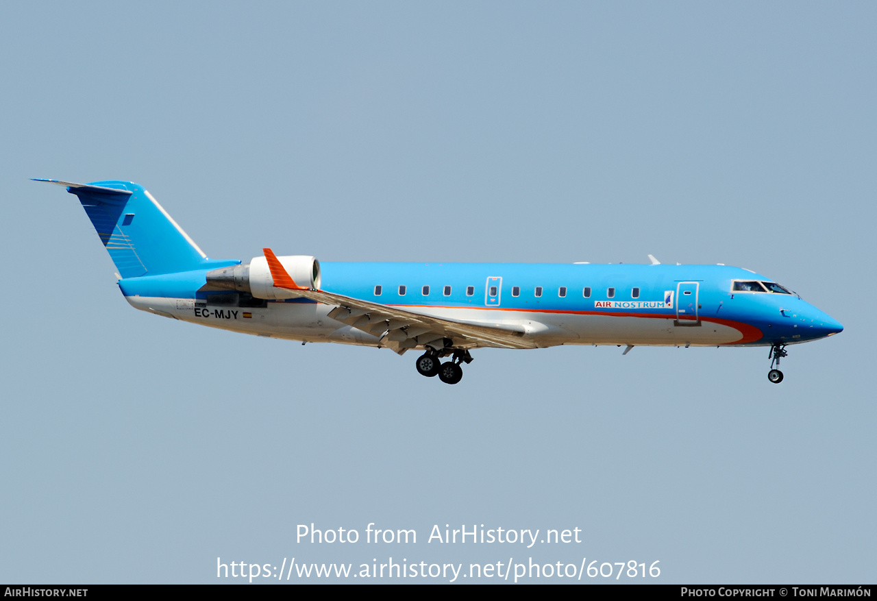 Aircraft Photo of EC-MJY | Bombardier CRJ-200ER (CL-600-2B19) | Air Nostrum | AirHistory.net #607816