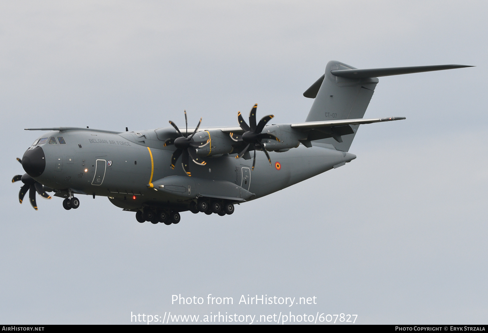 Aircraft Photo of CT-07 | Airbus A400M Atlas | Belgium - Air Force | AirHistory.net #607827