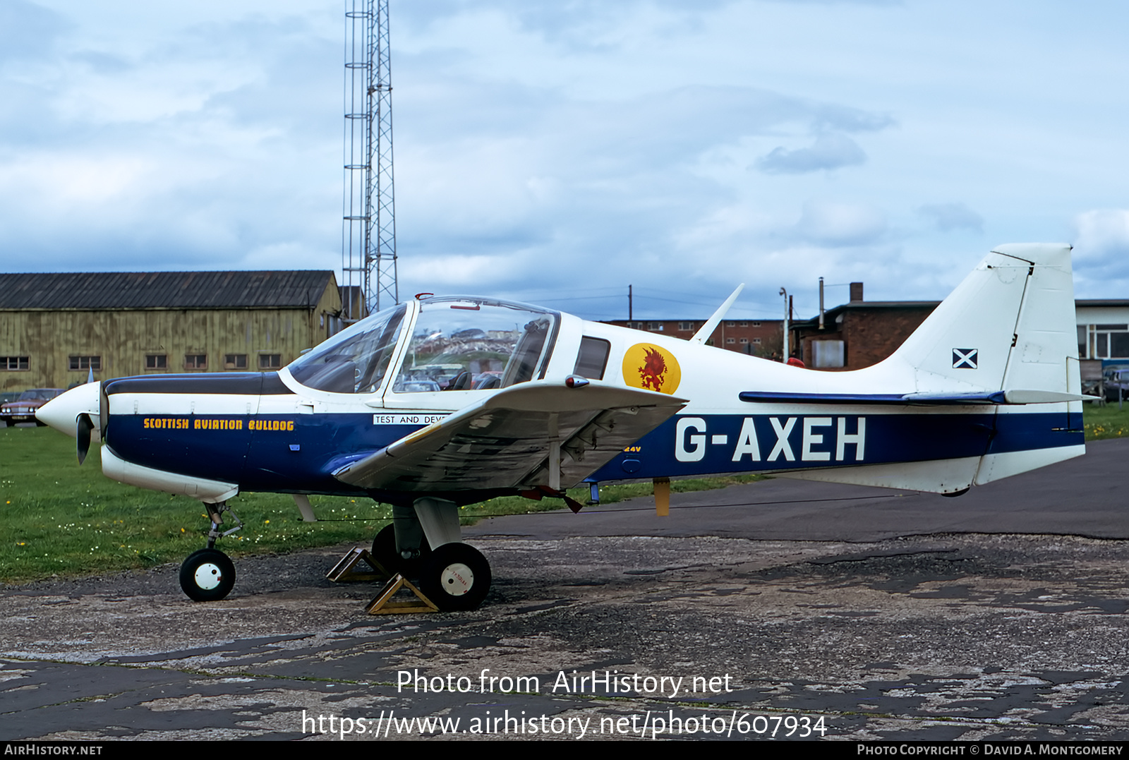 Aircraft Photo of G-AXEH | Beagle B.125 Bulldog 1 | Scottish Aviation | AirHistory.net #607934