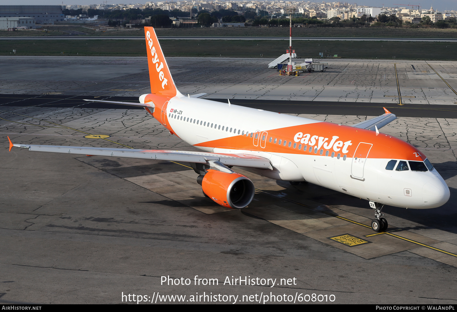 Aircraft Photo of HB-JZX | Airbus A320-214 | EasyJet | AirHistory.net #608010