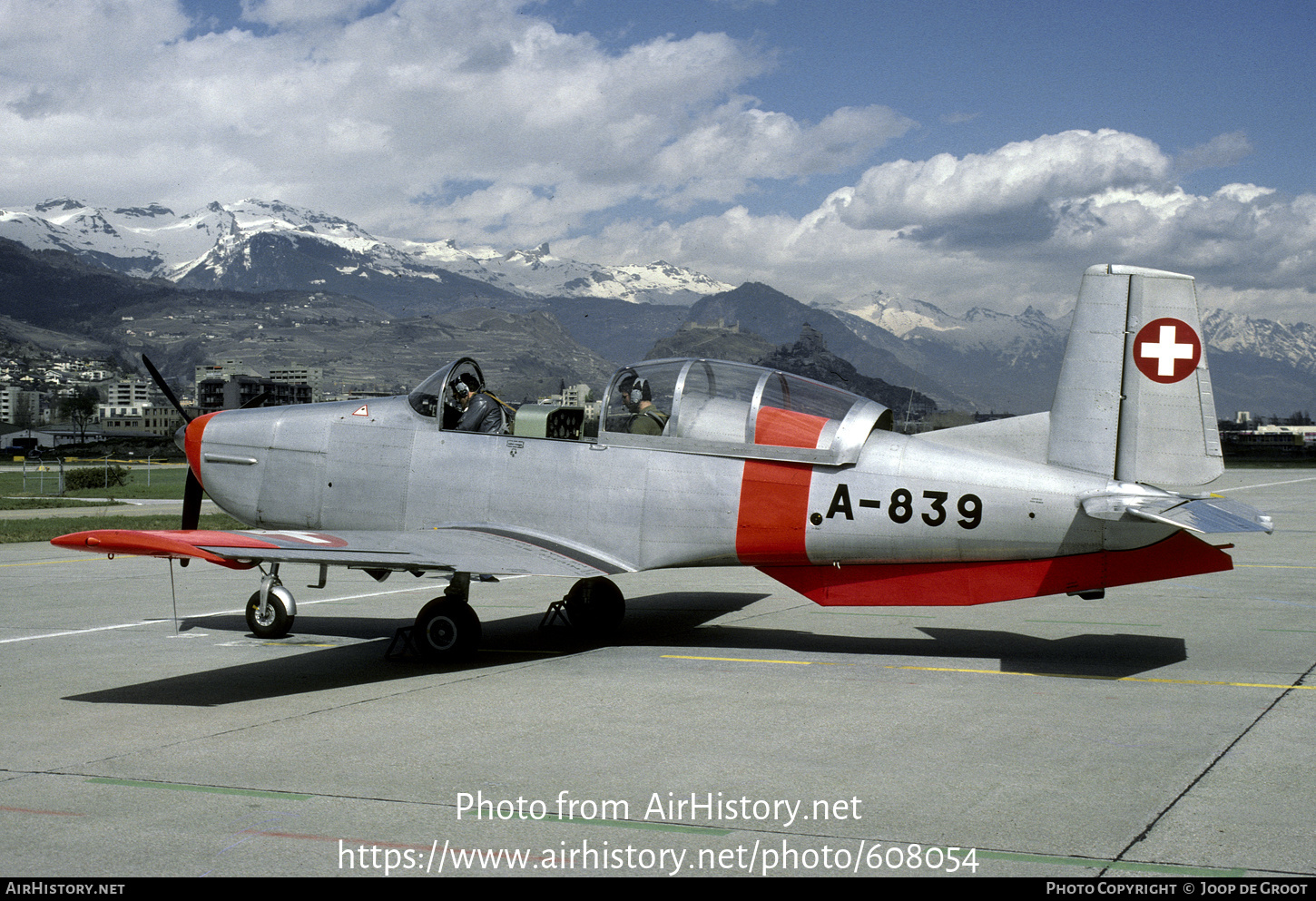 Aircraft Photo of A-839 | Pilatus P-3-05 | Switzerland - Air Force | AirHistory.net #608054