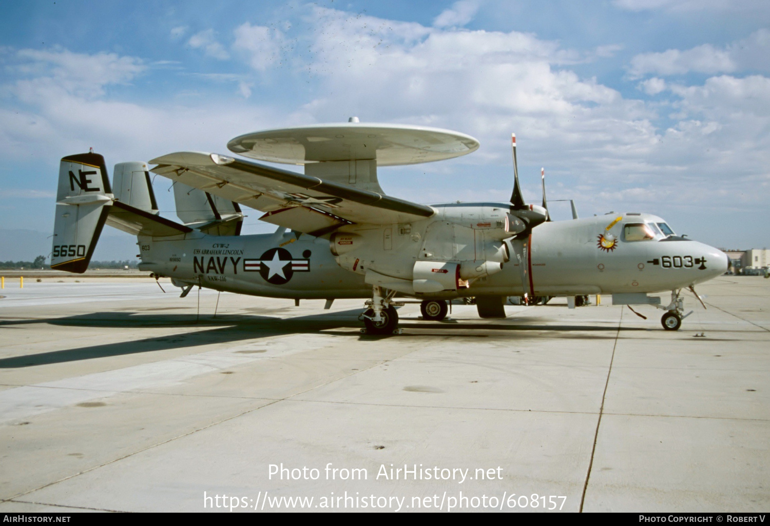 Aircraft Photo of 165650 / 5650 | Grumman E-2C Hawkeye | USA - Navy | AirHistory.net #608157