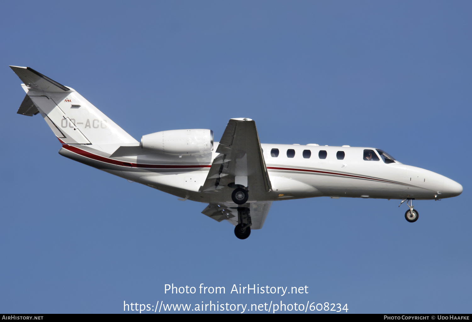 Aircraft Photo of OO-ACC | Cessna 525A CitationJet CJ2+ | ASL - Air Service Liège | AirHistory.net #608234