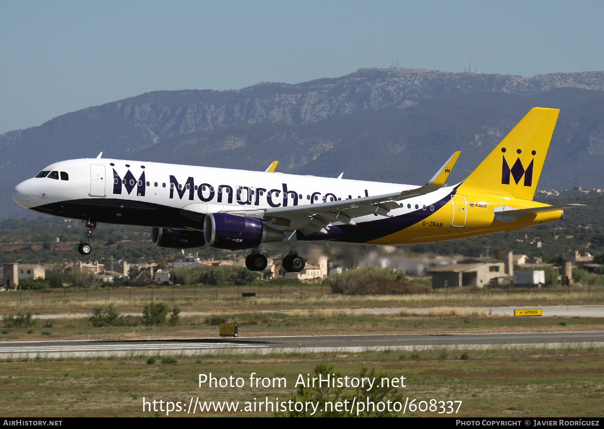 Aircraft Photo of G-ZBAB | Airbus A320-214 | Monarch Airlines | AirHistory.net #608337