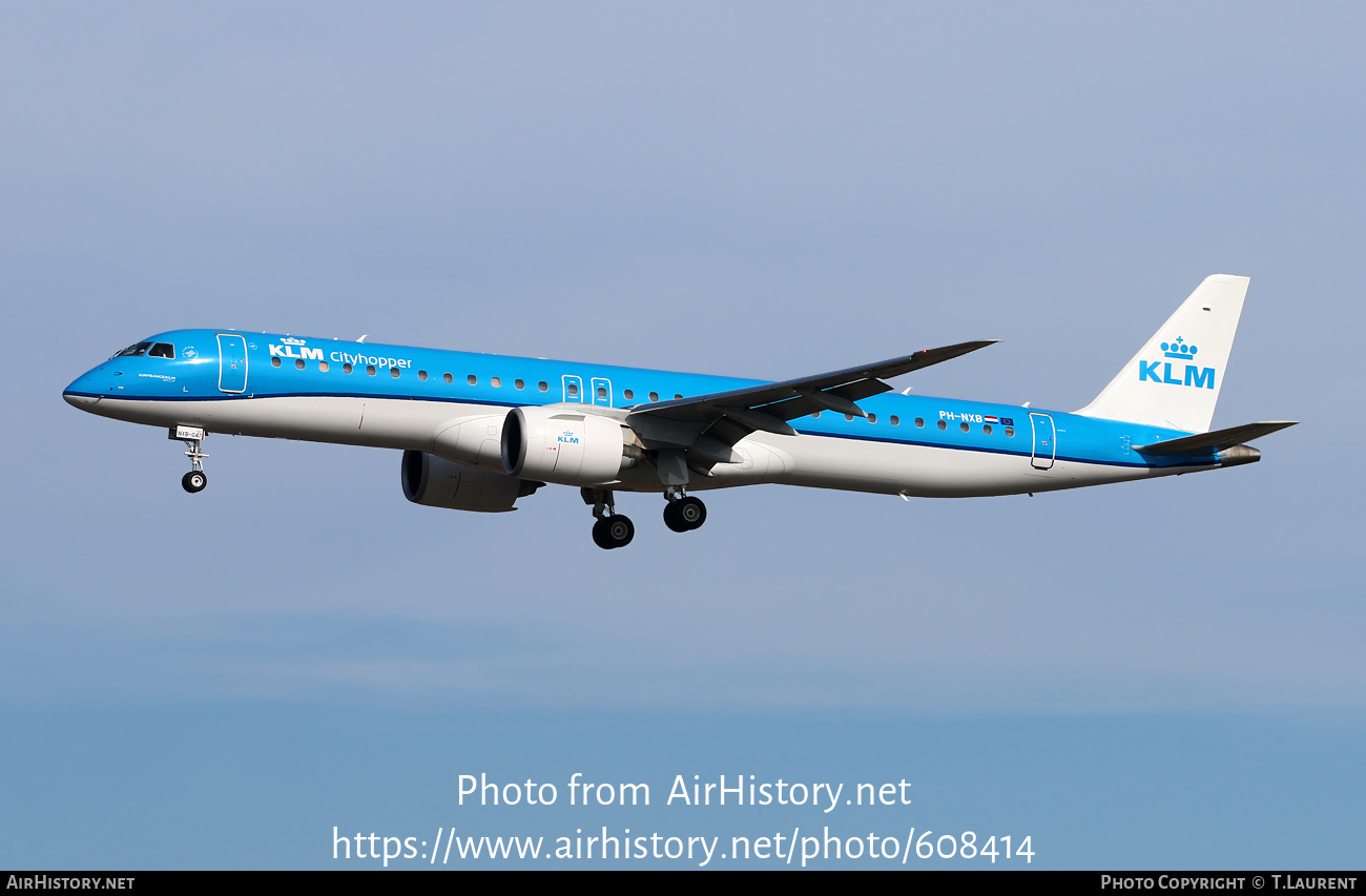 Aircraft Photo of PH-NXB | Embraer 195-E2 (ERJ-190-400) | KLM Cityhopper | AirHistory.net #608414