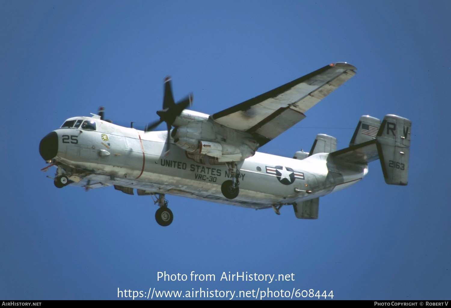 Aircraft Photo of 162163 / 2163 | Grumman C-2A Greyhound | USA - Navy | AirHistory.net #608444