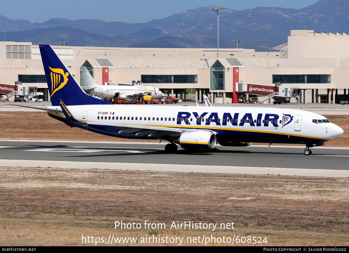 Aircraft Photo of EI-DHS | Boeing 737-8AS | Ryanair | AirHistory.net #608524