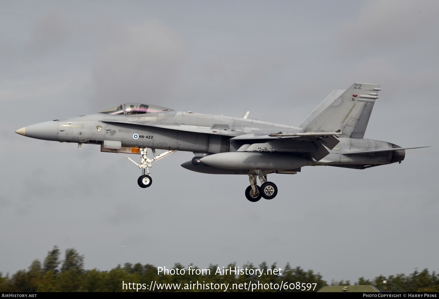 Aircraft Photo of HN-422 | McDonnell Douglas F/A-18C Hornet | Finland - Air Force | AirHistory.net #608597