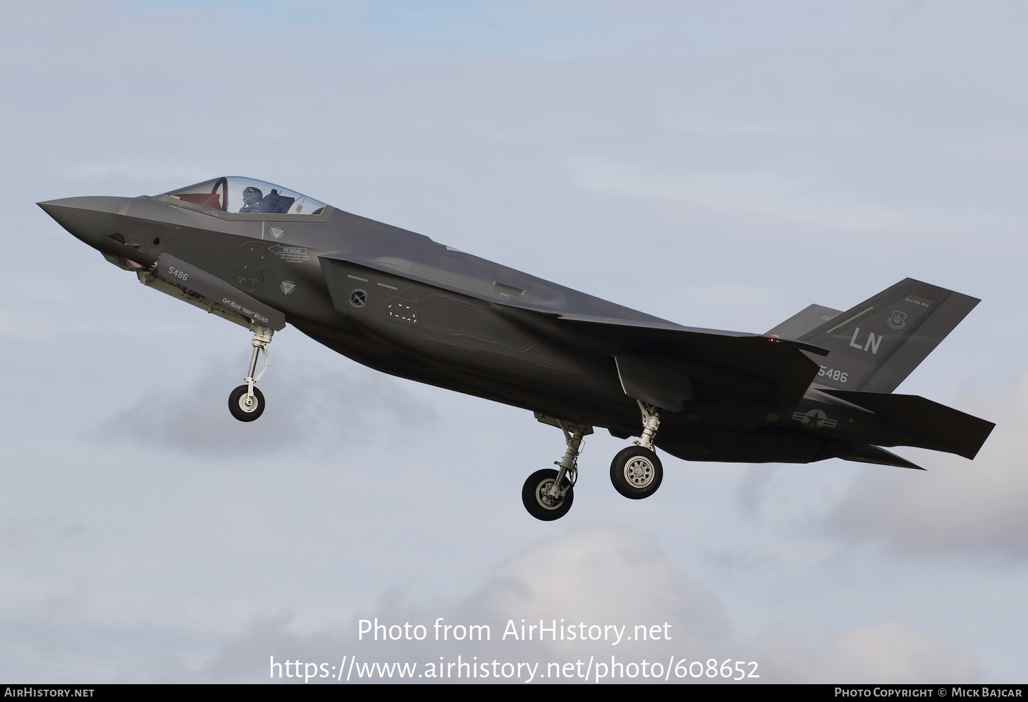 Aircraft Photo of 19-5486 / AF19-5486 | Lockheed Martin F-35A Lightning II | USA - Air Force | AirHistory.net #608652