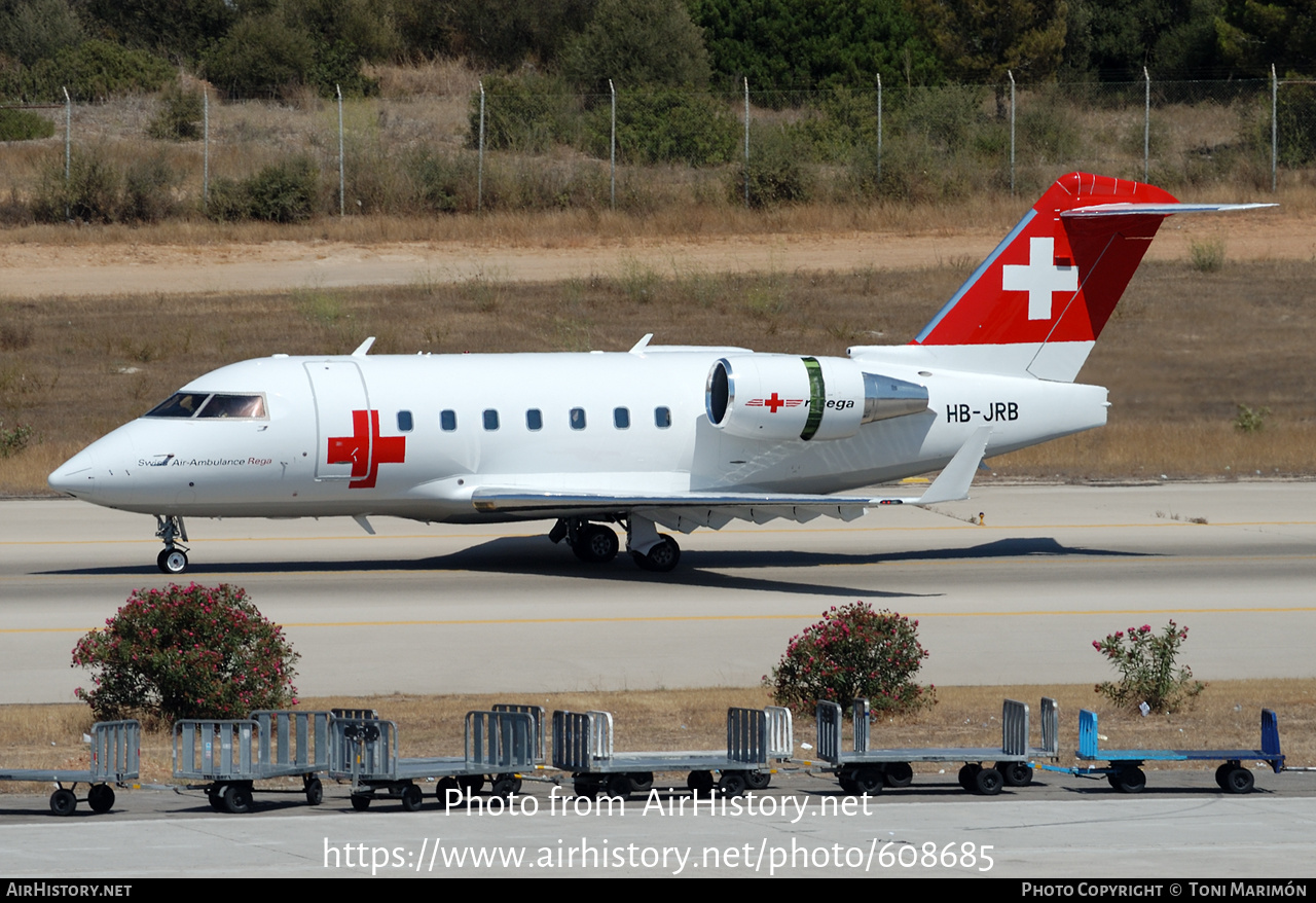 Aircraft Photo of HB-JRB | Bombardier Challenger 604 (CL-600-2B16) | REGA - Swiss Air Ambulance | AirHistory.net #608685