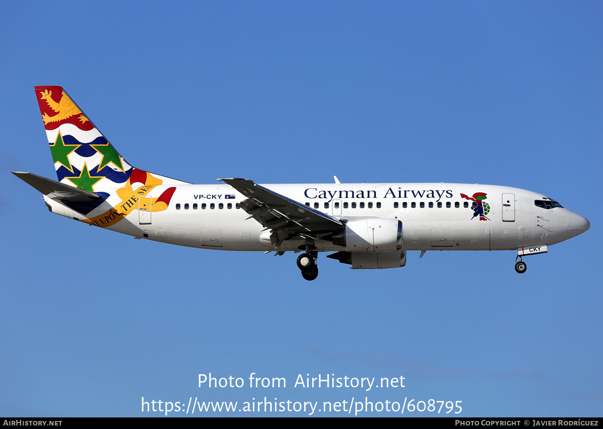 Aircraft Photo of VP-CKY | Boeing 737-3Q8 | Cayman Airways | AirHistory.net #608795