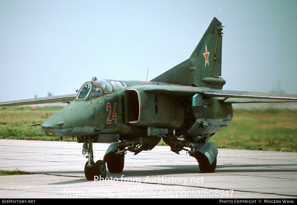 Aircraft Photo of 24 red | Mikoyan-Gurevich MiG-27D | Russia - Air Force | AirHistory.net #608947