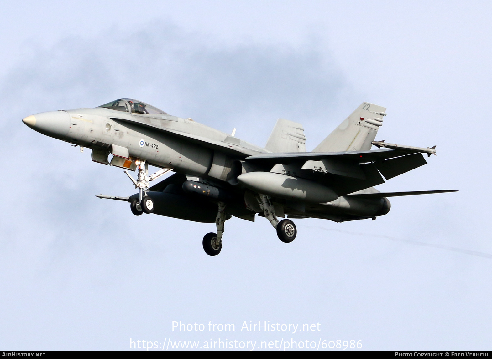 Aircraft Photo of HN-422 | McDonnell Douglas F/A-18C Hornet | Finland - Air Force | AirHistory.net #608986