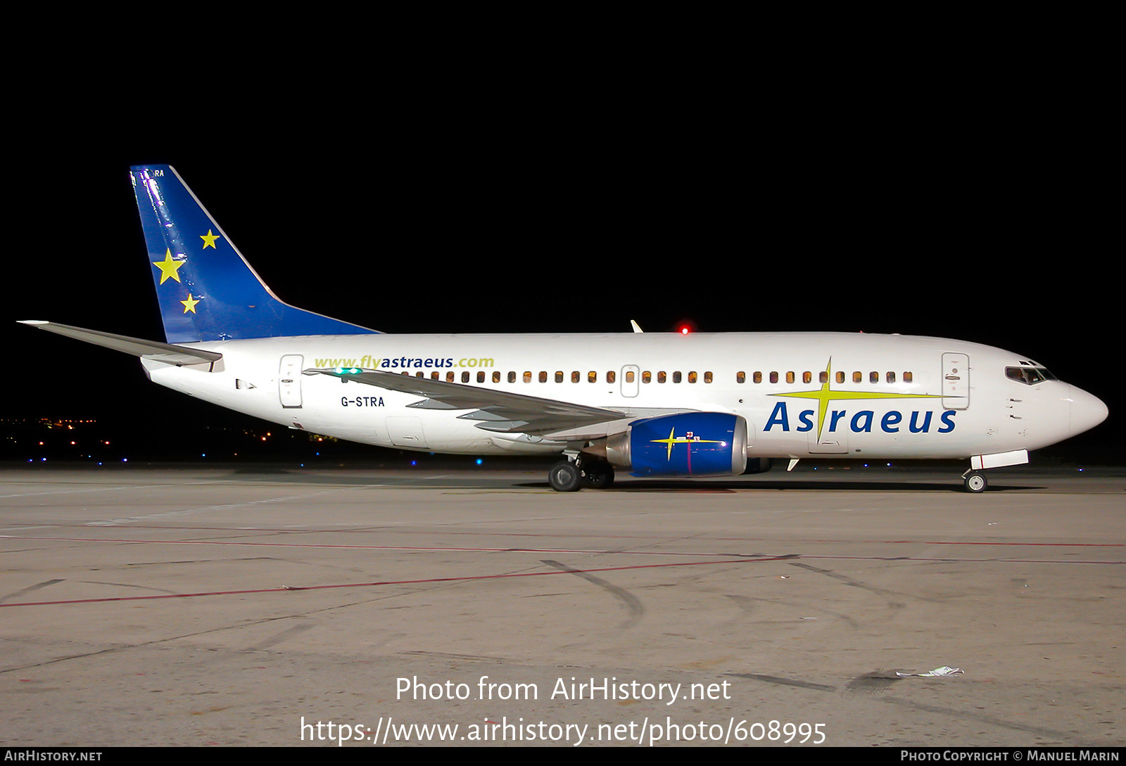 Aircraft Photo of G-STRA | Boeing 737-3S3 | Astraeus Airlines | AirHistory.net #608995