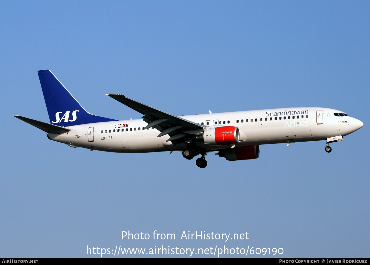 Aircraft Photo of LN-RRS | Boeing 737-883 | Scandinavian Airlines - SAS | AirHistory.net #609190