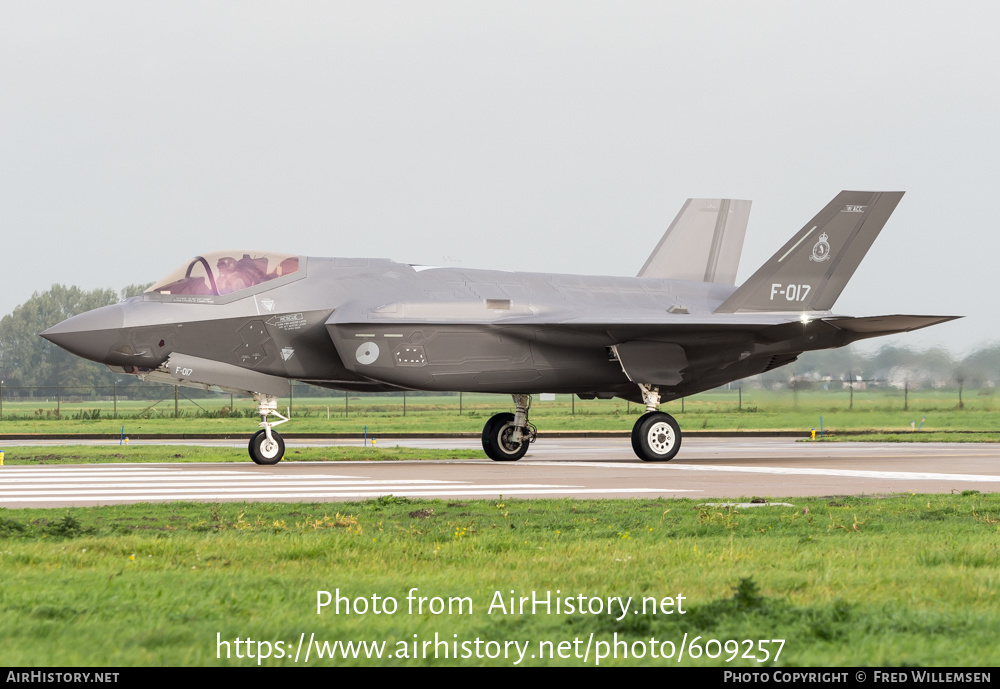 Aircraft Photo of F-017 | Lockheed Martin F-35A Lightning II | Netherlands - Air Force | AirHistory.net #609257