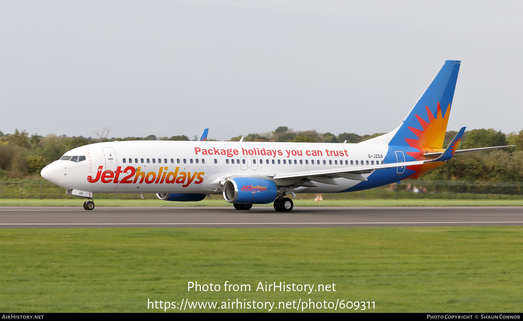 Aircraft Photo of G-JZDA | Boeing 737-82R | Jet2 Holidays | AirHistory.net #609311