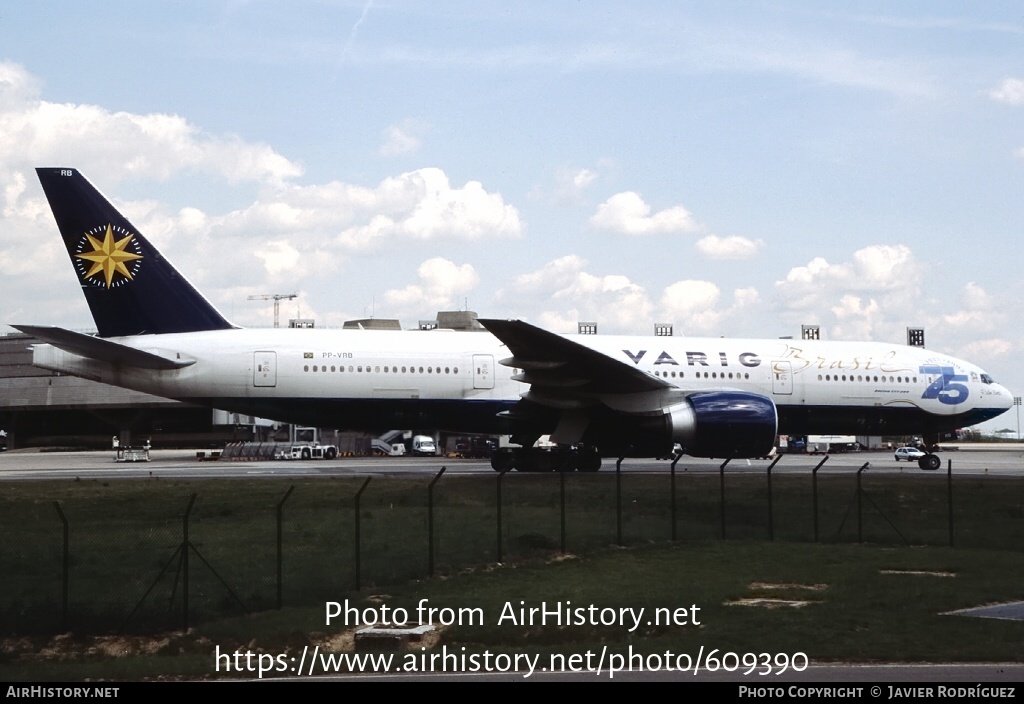 Aircraft Photo of PP-VRB | Boeing 777-2Q8/ER | Varig | AirHistory.net #609390