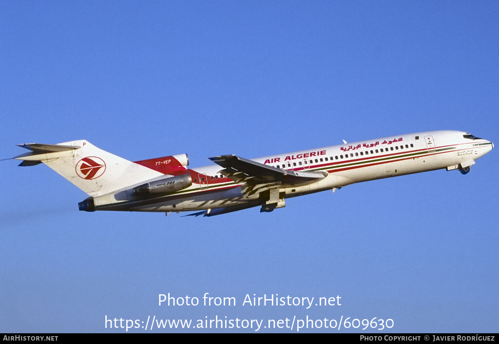 Aircraft Photo of 7T-VEP | Boeing 727-2D6/Adv | Air Algérie | AirHistory.net #609630