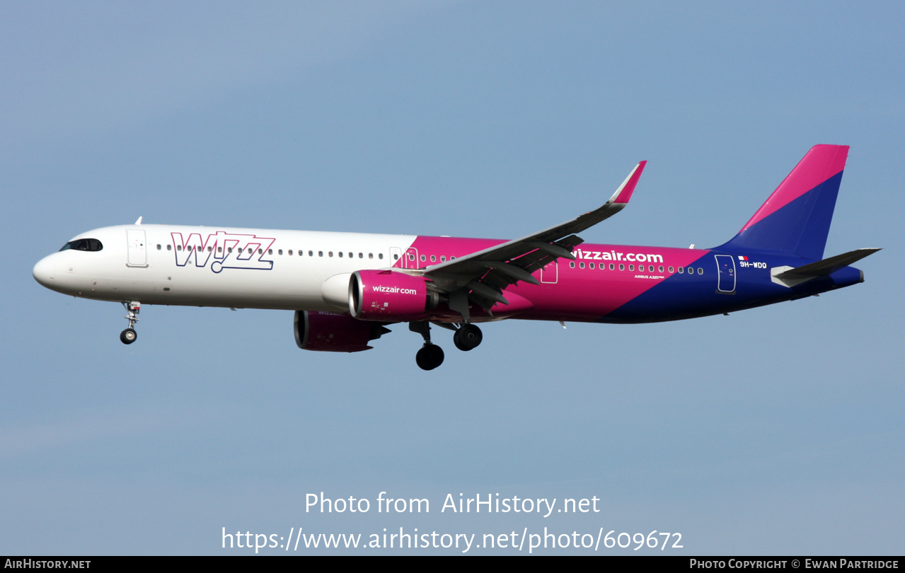 Aircraft Photo of 9H-WDQ | Airbus A321-271NX | Wizz Air | AirHistory.net #609672