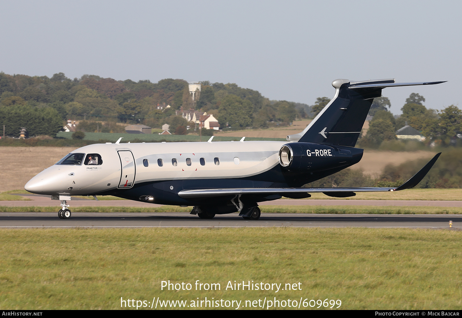 Aircraft Photo of G-RORE | Embraer EMB-550 Praetor 600 | AirHistory.net #609699