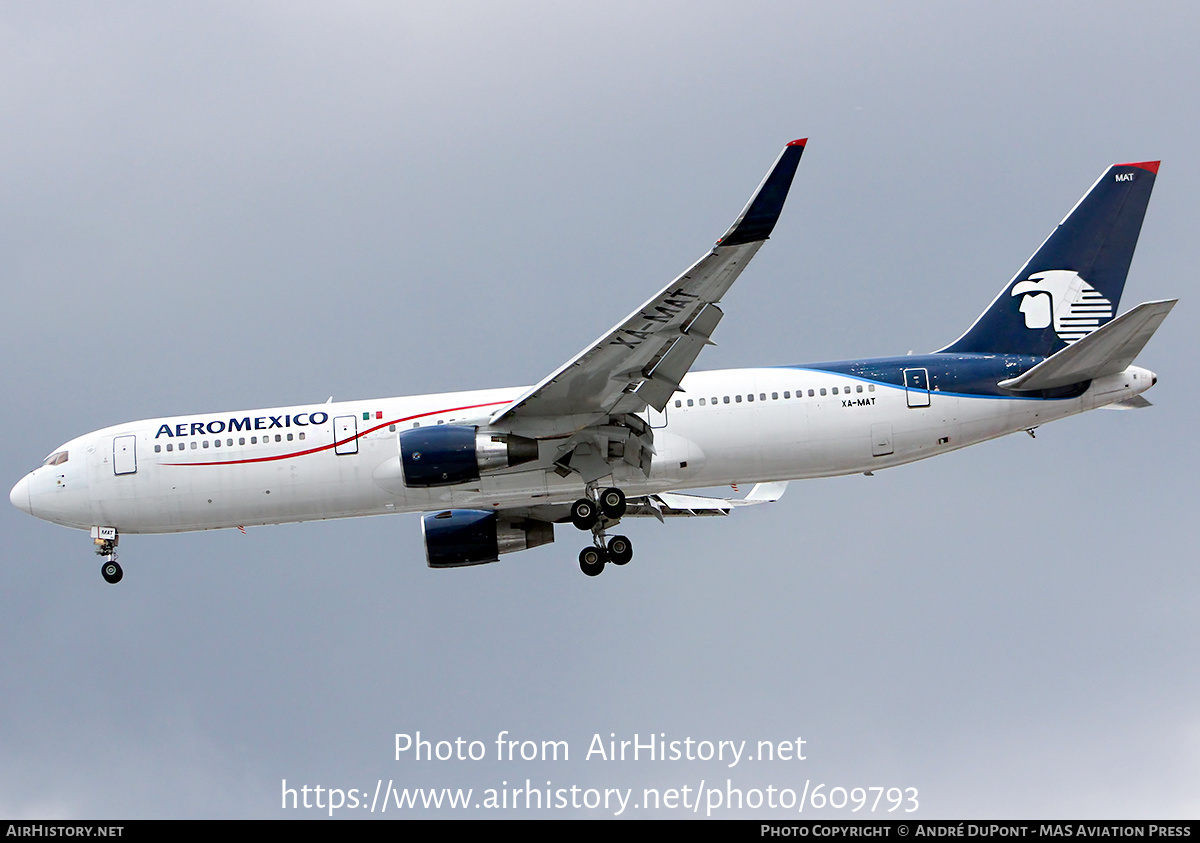 Aircraft Photo of XA-MAT | Boeing 767-3Y0/ER | AeroMéxico | AirHistory.net #609793