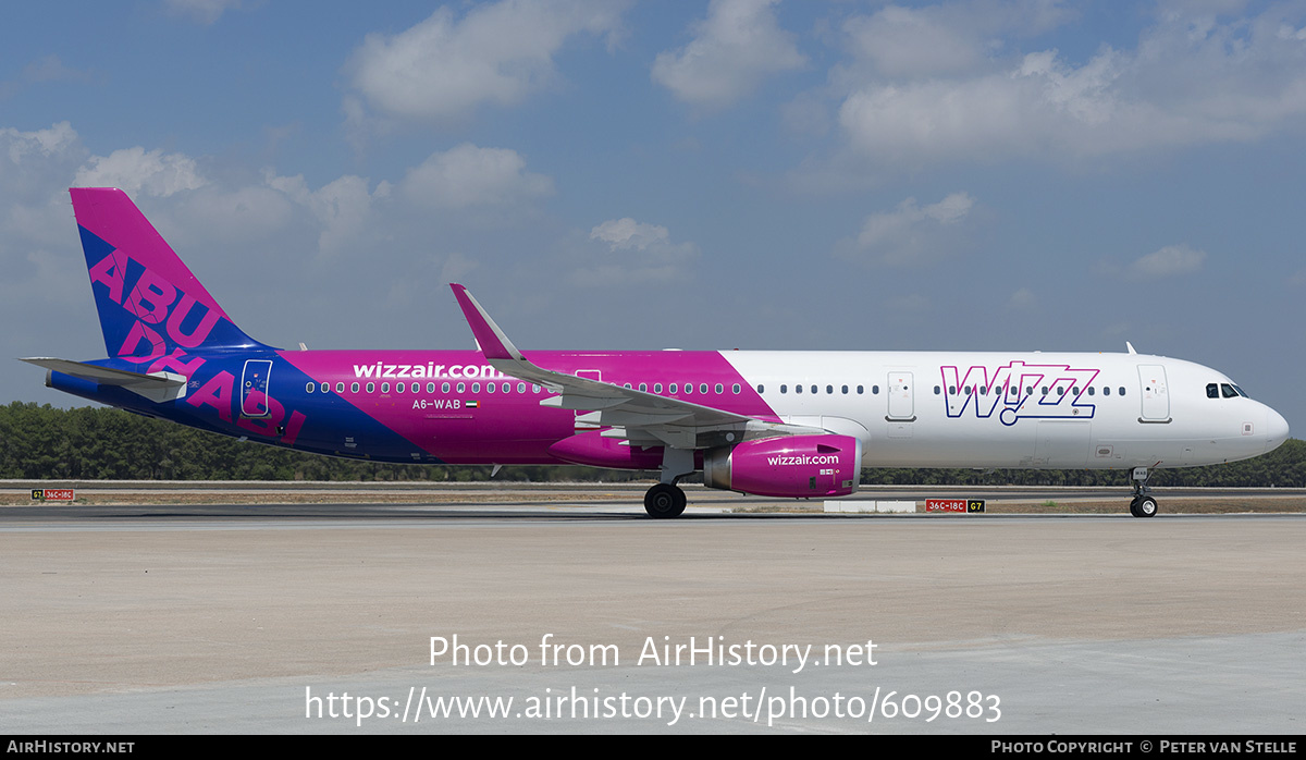 Aircraft Photo of A6-WAB | Airbus A321-231 | Wizz Air Abu Dhabi | AirHistory.net #609883