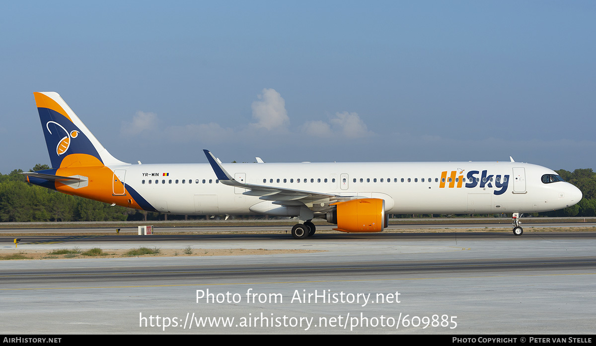 Aircraft Photo of YR-WIN | Airbus A321-271NX | HiSky | AirHistory.net #609885