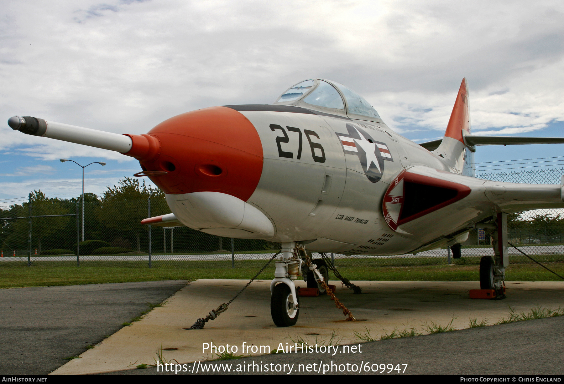 Aircraft Photo of 144275 / 4276 | Grumman F-9J (F9F-8) Cougar | USA - Navy | AirHistory.net #609947