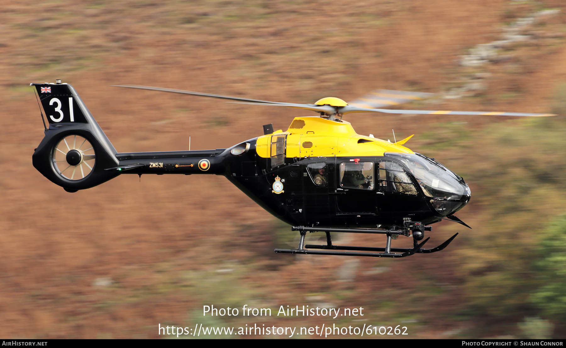 Aircraft Photo of ZM531 | Airbus Helicopters H-135 Juno HT1 (EC-135T-3H) | UK - Air Force | AirHistory.net #610262