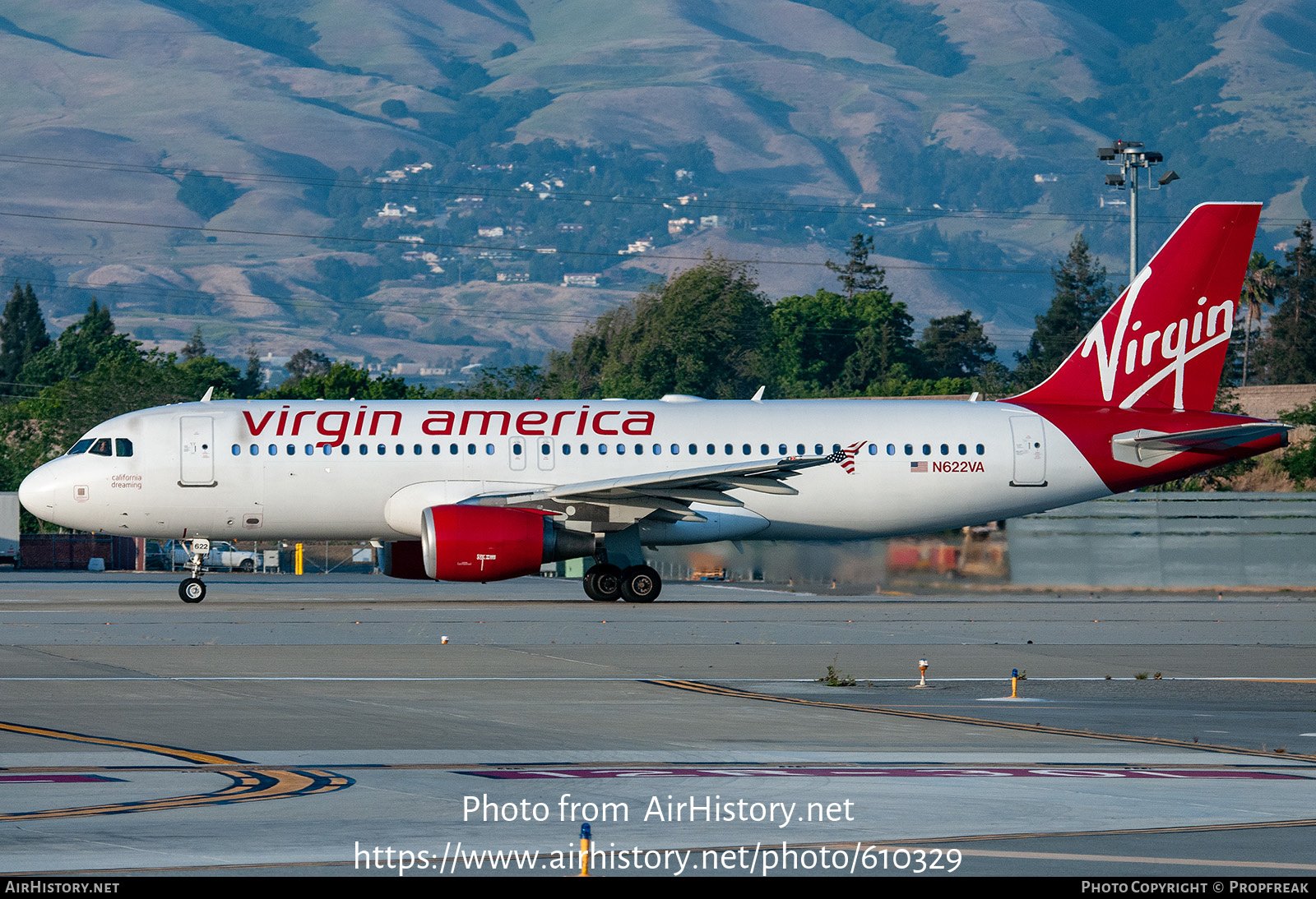 Aircraft Photo of N622VA | Airbus A320-214 | Virgin America | AirHistory.net #610329