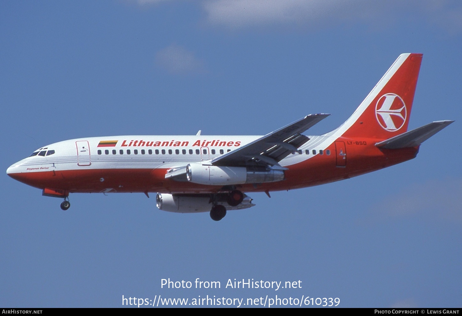 Aircraft Photo of LY-BSD | Boeing 737-2T4/Adv | Lithuanian Airlines | AirHistory.net #610339