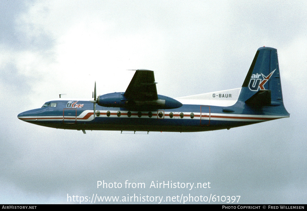 Aircraft Photo of G-BAUR | Fokker F27-200 Friendship | Air UK | AirHistory.net #610397