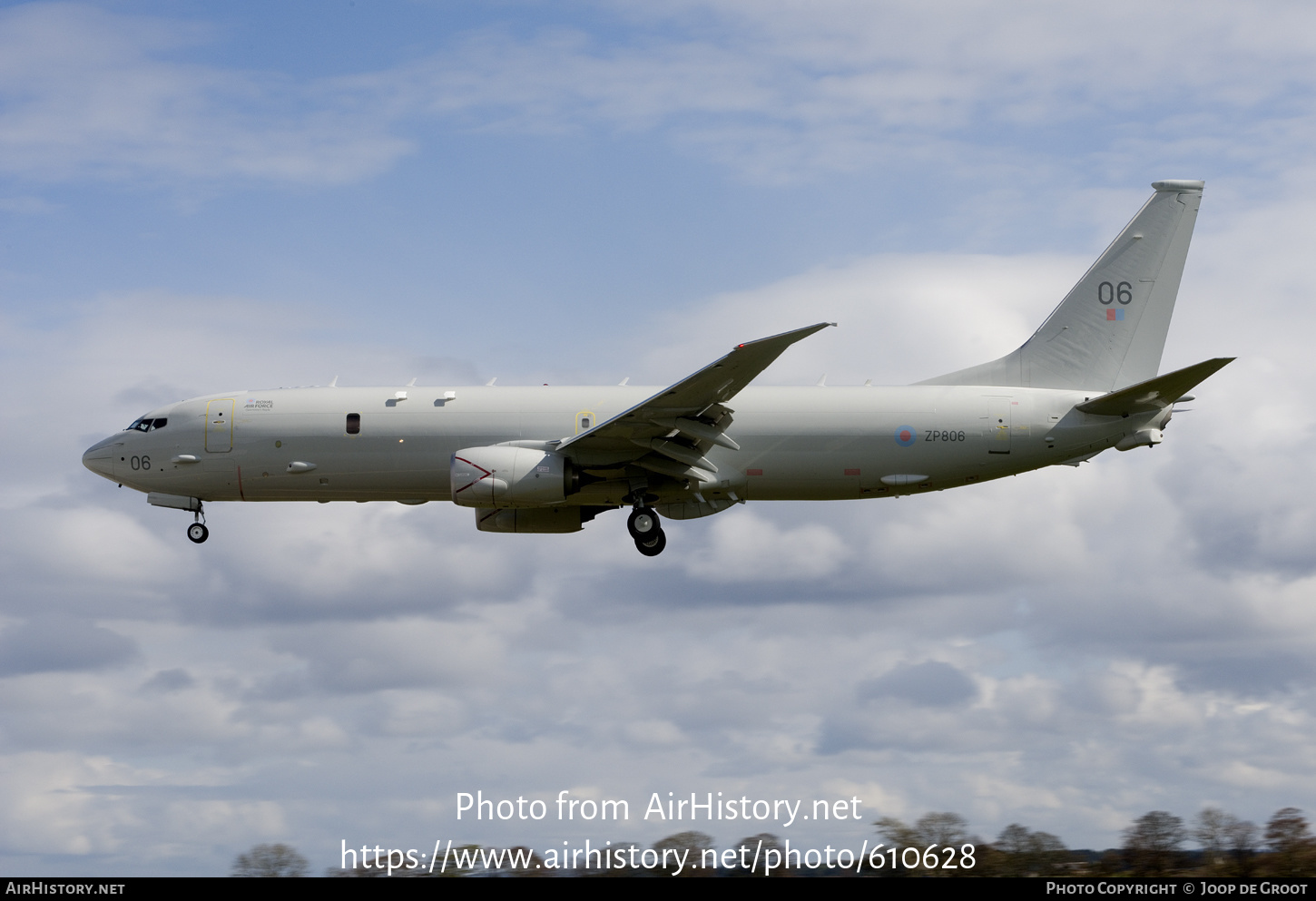 Aircraft Photo of ZP806 | Boeing P-8A Poseidon MRA1 | UK - Air Force | AirHistory.net #610628