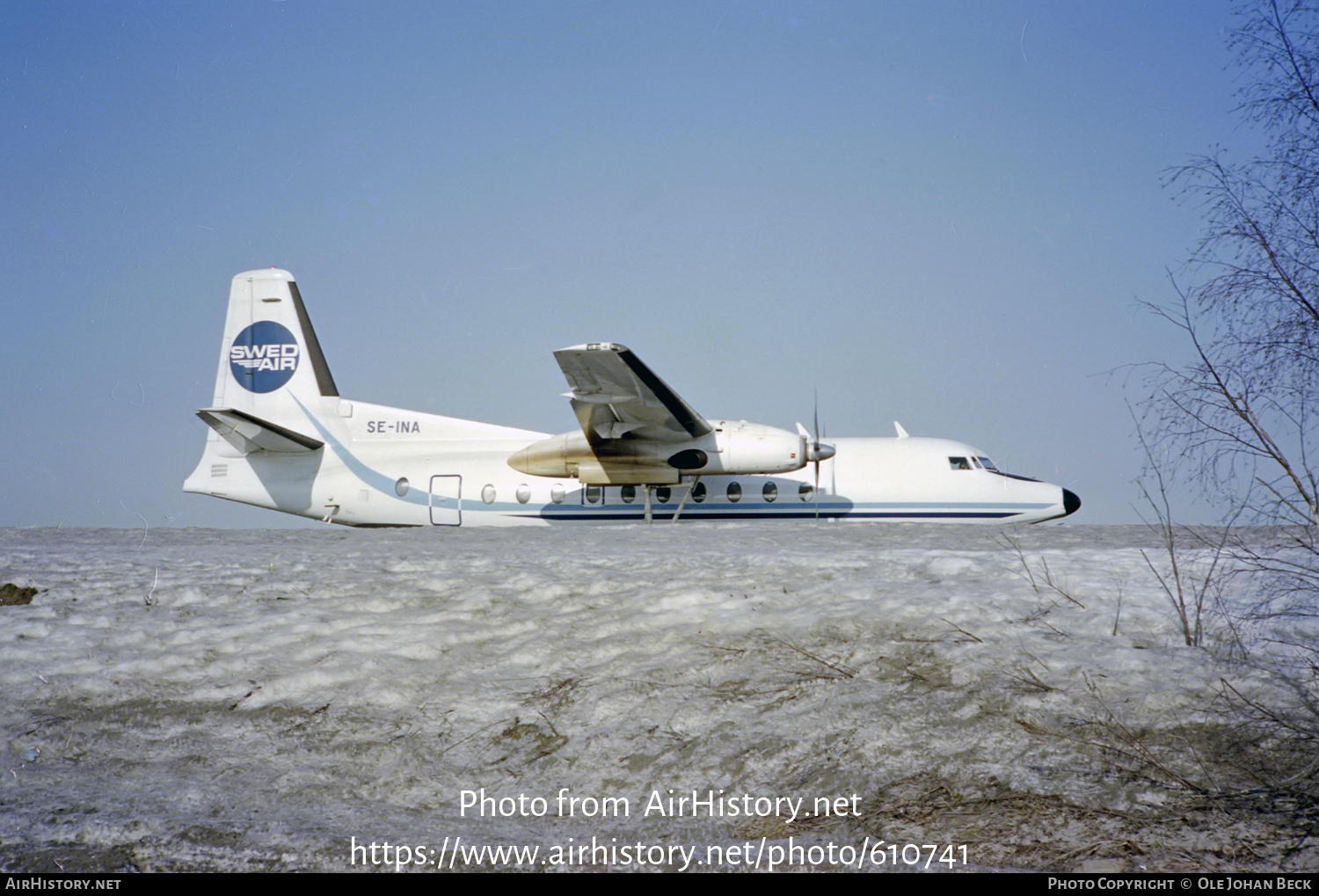 Aircraft Photo of SE-INA | Fairchild F-27F | Swedair | AirHistory.net #610741