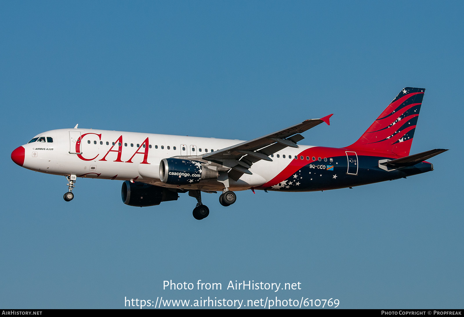 Aircraft Photo of 9Q-CCO | Airbus A320-211 | CAA - Compagnie Africaine d'Aviation | AirHistory.net #610769