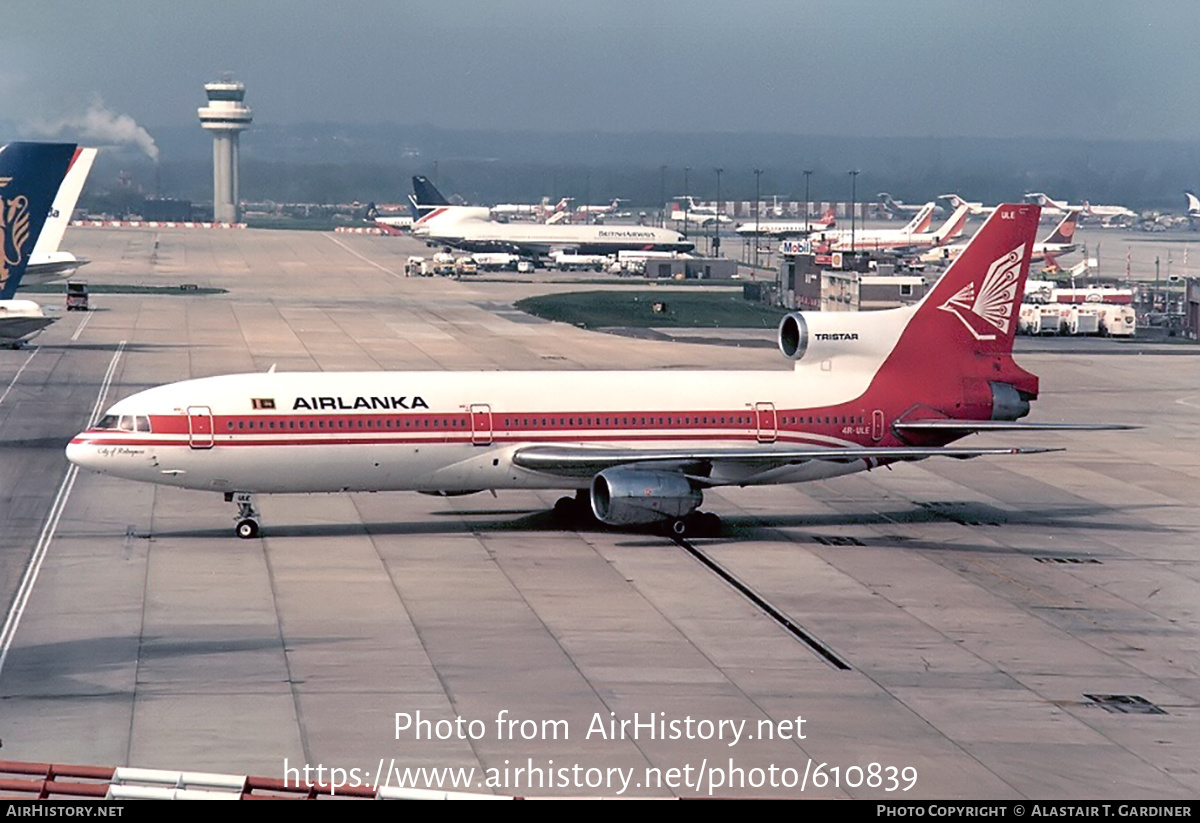 Aircraft Photo of 4R-ULE | Lockheed L-1011-385-1 TriStar 50 | AirLanka | AirHistory.net #610839