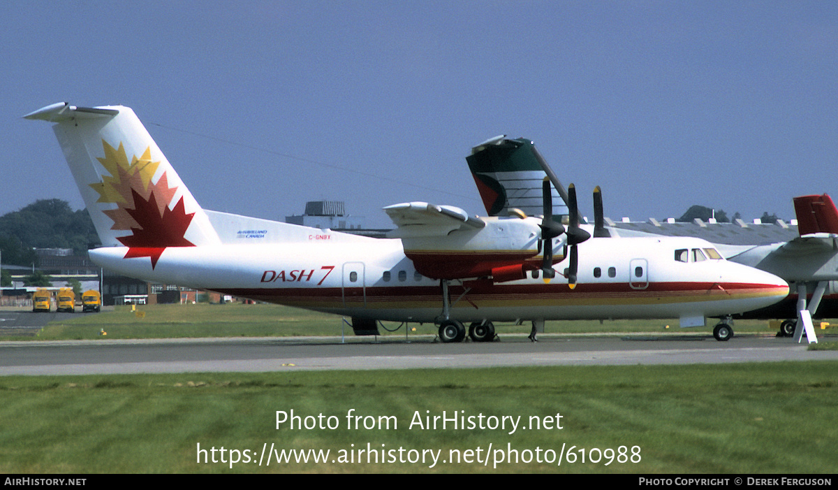 Aircraft Photo of C-GNBX | De Havilland Canada DHC-7-100 Dash 7 | De Havilland Canada | AirHistory.net #610988