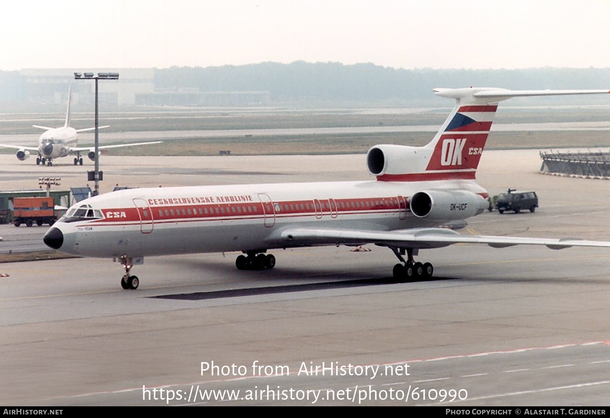 Aircraft Photo of OK-UCF | Tupolev Tu-154M | ČSA - Československé Aerolinie - Czechoslovak Airlines | AirHistory.net #610990