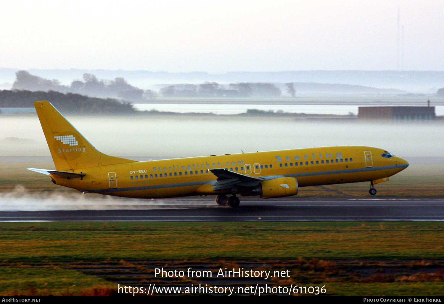 Aircraft Photo of OY-SEC | Boeing 737-8Q8 | Sterling European Airlines | AirHistory.net #611036