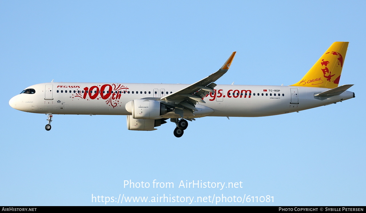 Aircraft Photo of TC-RDP | Airbus A321-251NX | Pegasus Airlines | AirHistory.net #611081