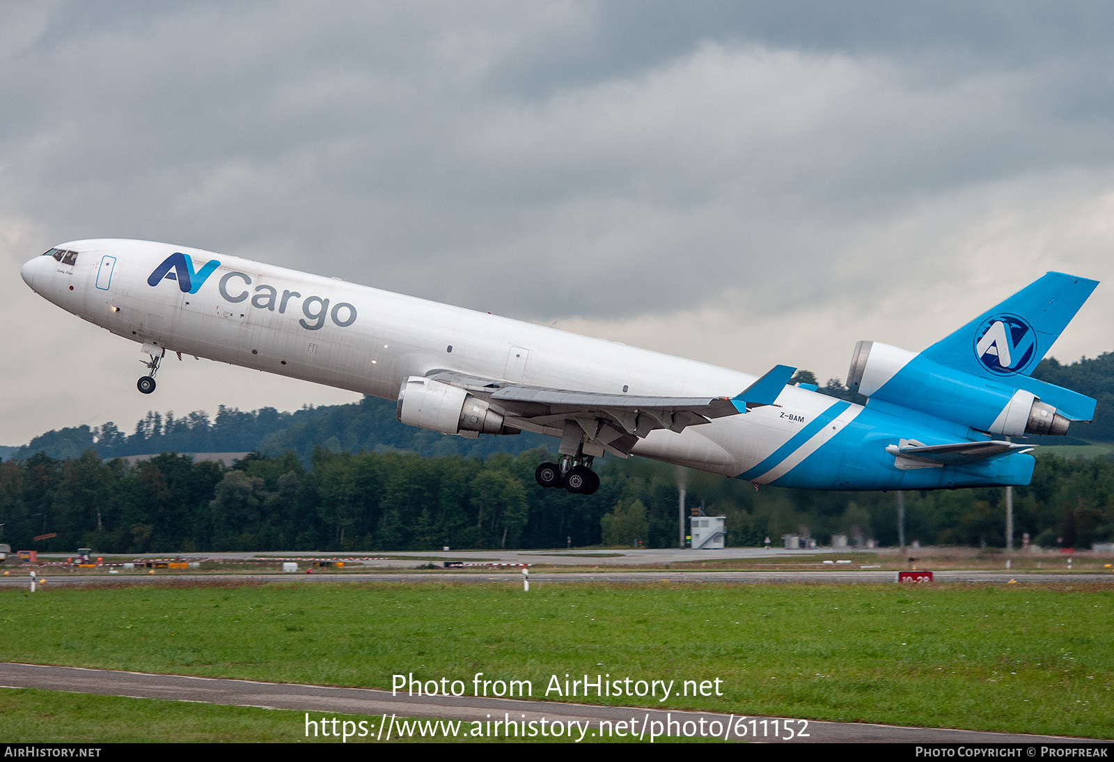 Aircraft Photo of Z-BAM | McDonnell Douglas MD-11/F | AV Cargo | AirHistory.net #611152