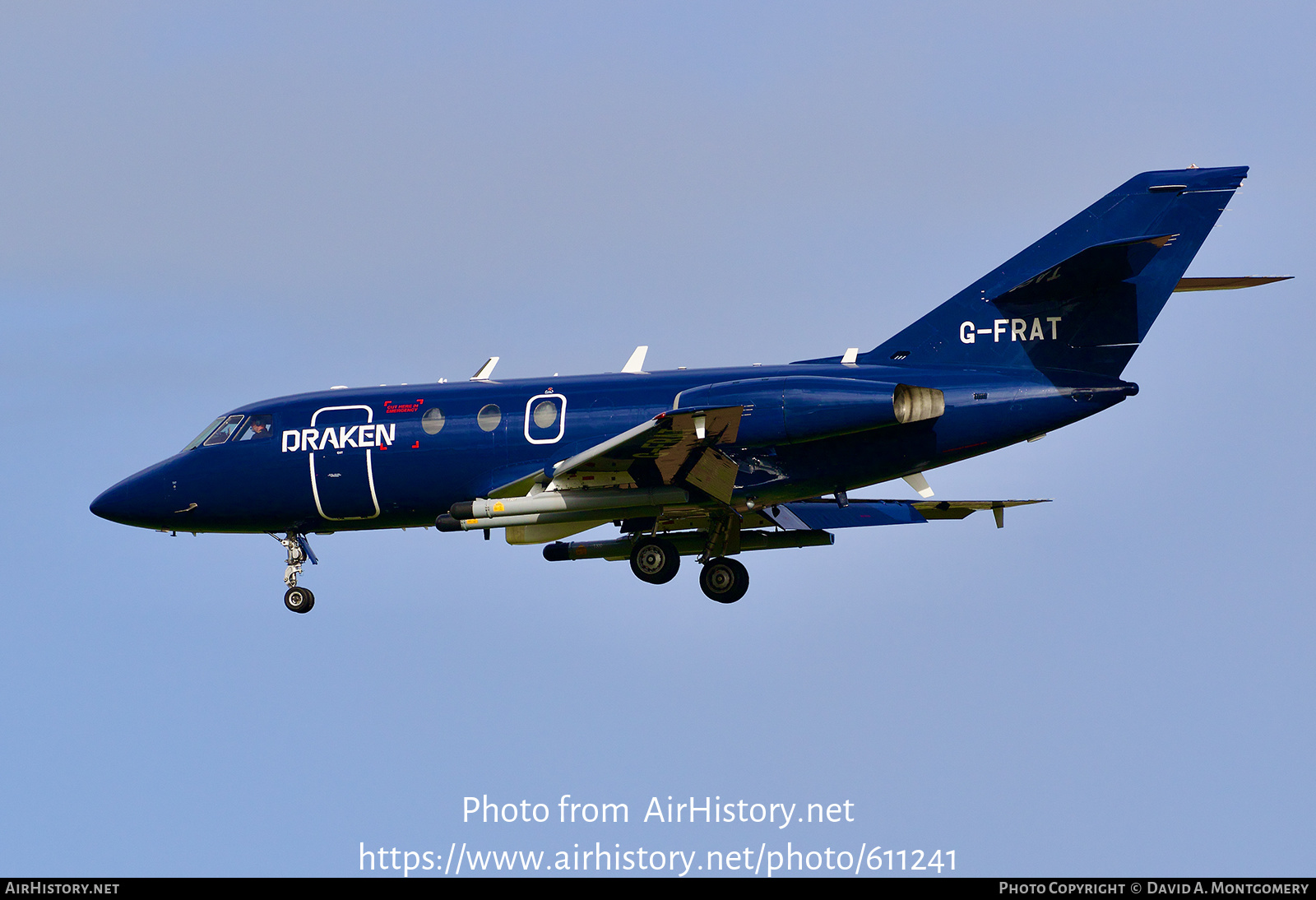 Aircraft Photo of G-FRAT | Dassault Falcon 20DC | Draken Europe | AirHistory.net #611241