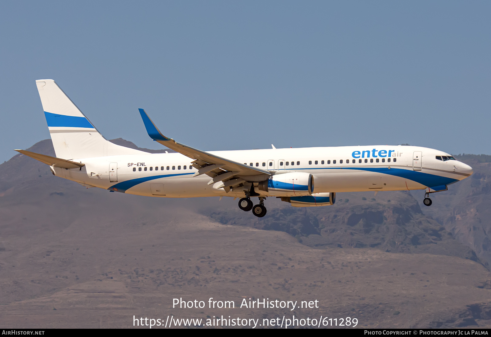 Aircraft Photo of SP-ENL | Boeing 737-8CX | Enter Air | AirHistory.net #611289