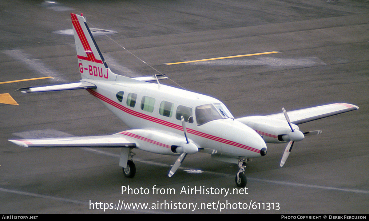 Aircraft Photo of G-BDUJ | Piper PA-31 Navajo | AirHistory.net #611313