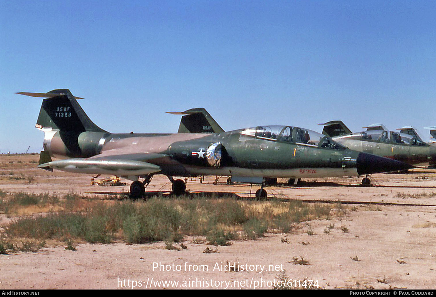 Aircraft Photo of 57-1323 / 71323 | Lockheed F-104D Starfighter | USA - Air Force | AirHistory.net #611474