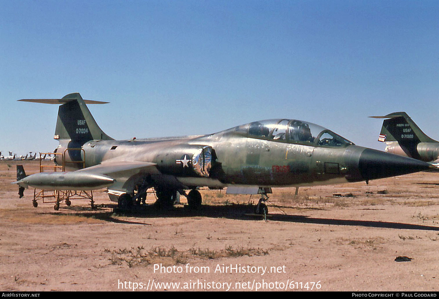 Aircraft Photo of 57-1334 / 0-71334 | Lockheed F-104D Starfighter | USA - Air Force | AirHistory.net #611476