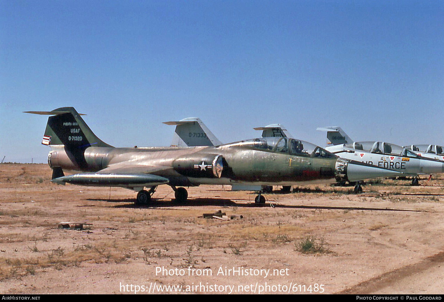 Aircraft Photo of 57-1320 / 0-71320 | Lockheed F-104D Starfighter | USA - Air Force | AirHistory.net #611485