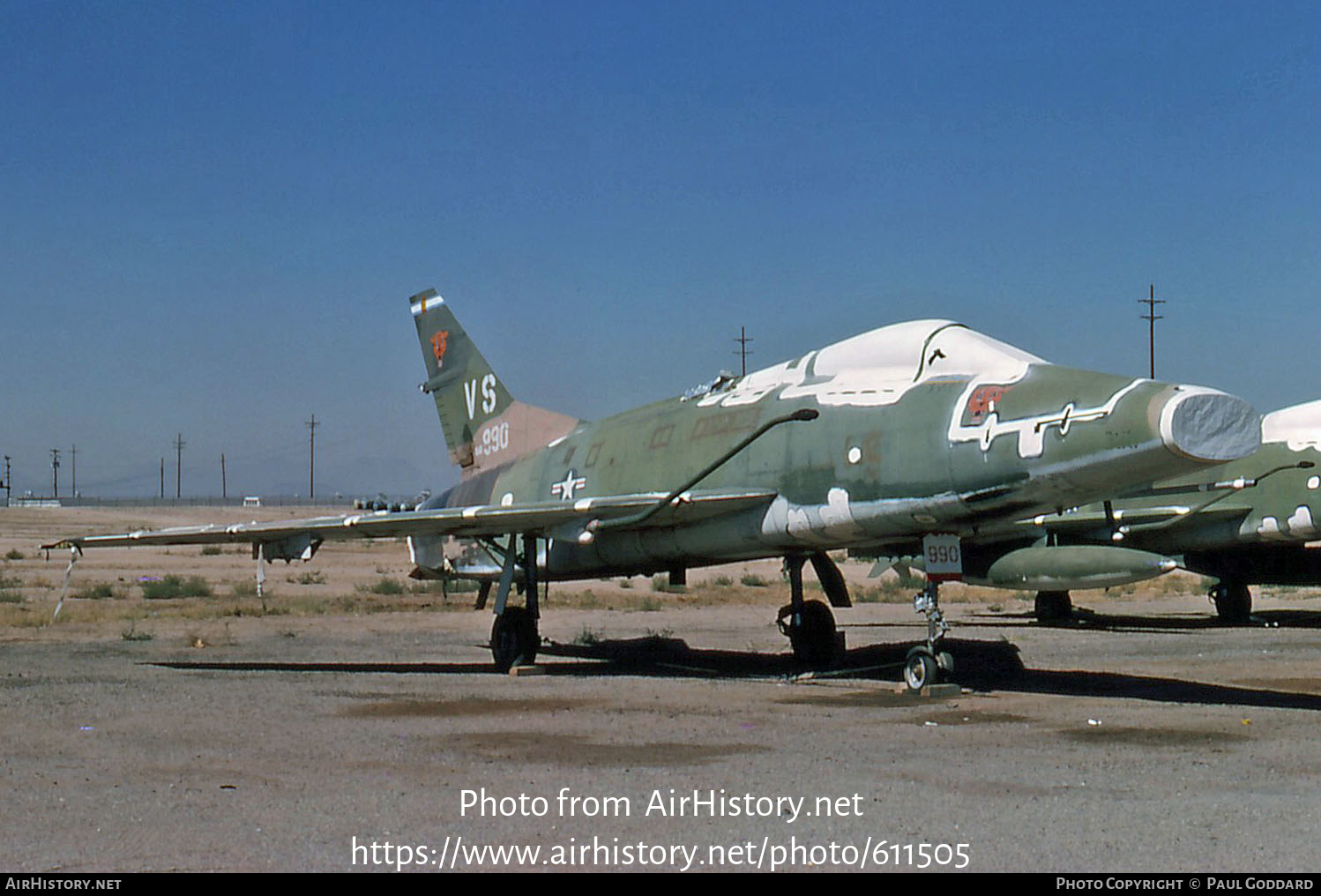 Aircraft Photo of 54-1990 / 54-990 | North American F-100C Super Sabre | USA - Air Force | AirHistory.net #611505